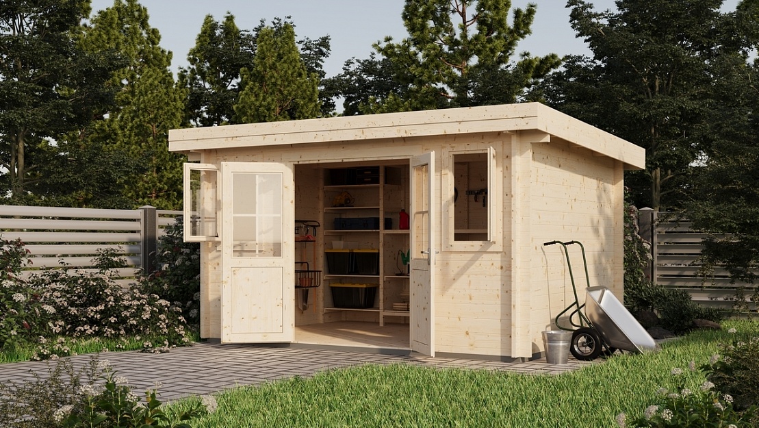 Хозблок 10 Однокскатный