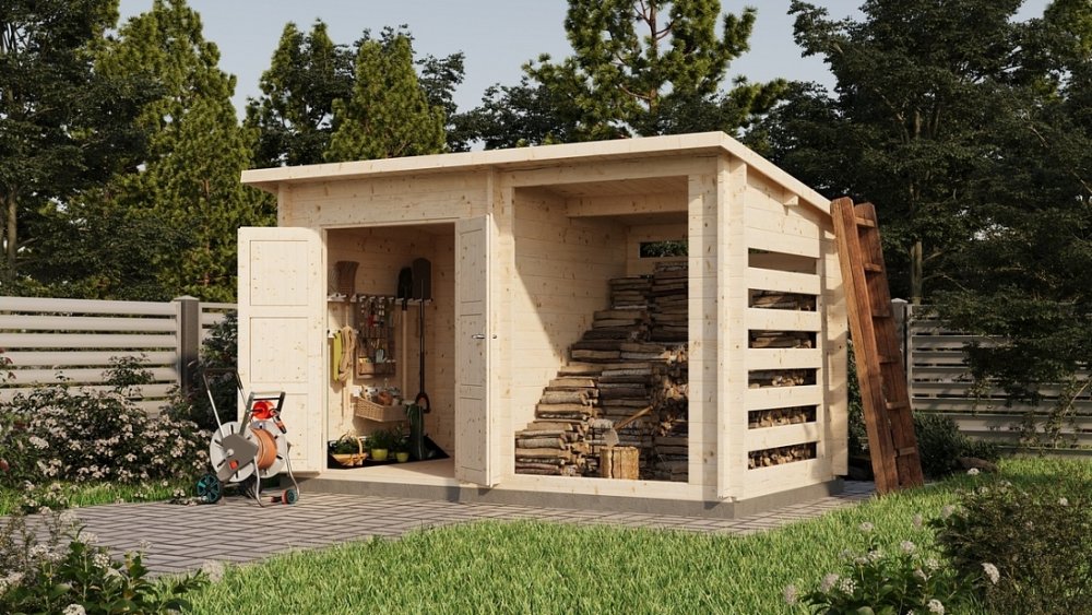 Хозблок 7 с дровницей Стандарт