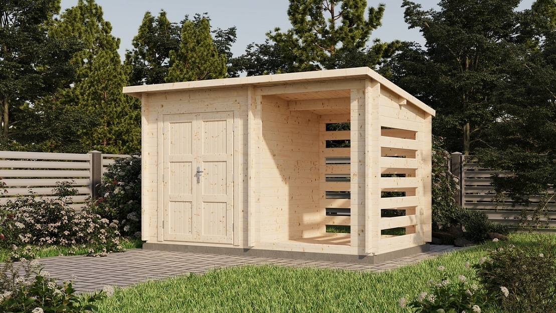 Хозблок 7 с дровницей Стандарт