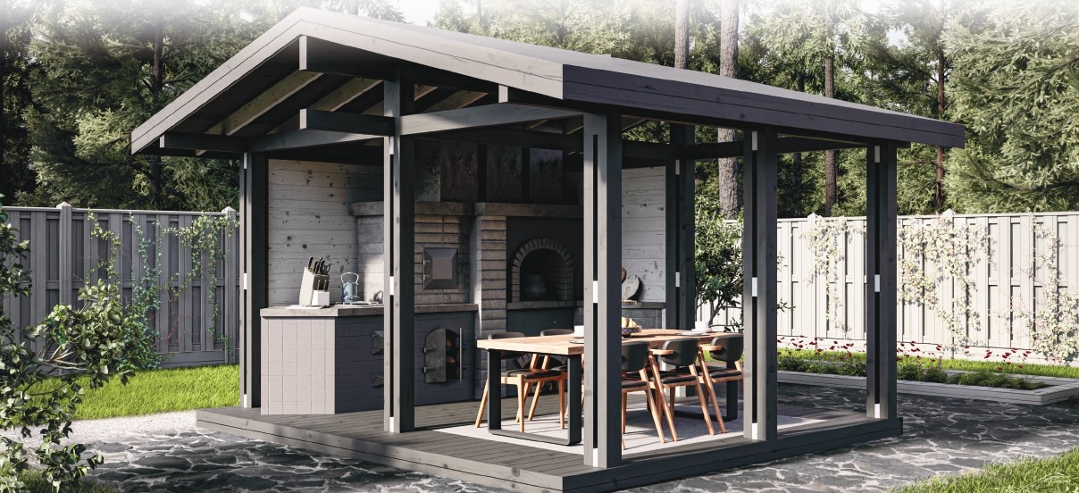 Беседка 18 двускатная